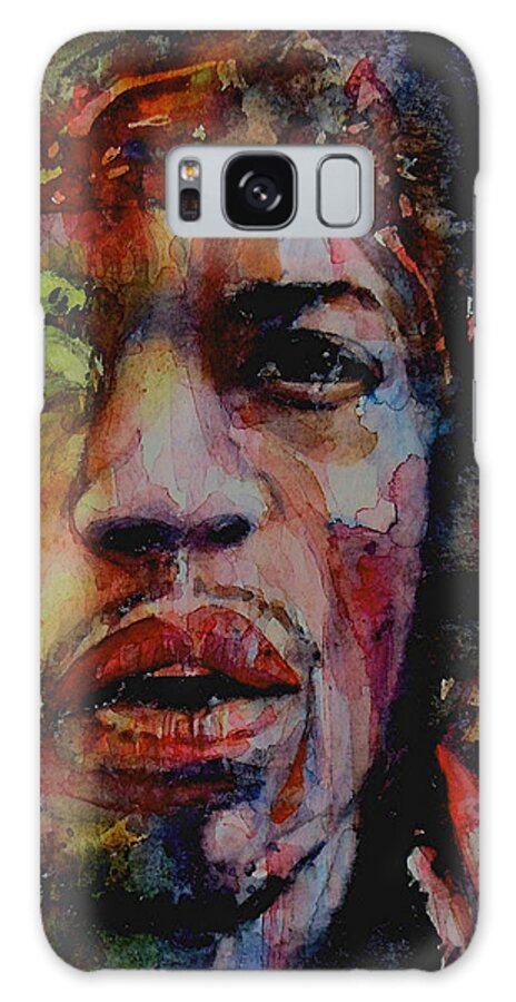 Hendrix Galaxy Case featuring the painting There Must Be Some Kind Of Way Out Of Here by Paul Lovering