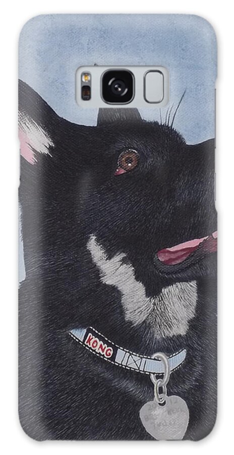 German Shepard Galaxy S8 Case featuring the painting Thor Maximus Von San Murray's Portrait by Gregory Murray