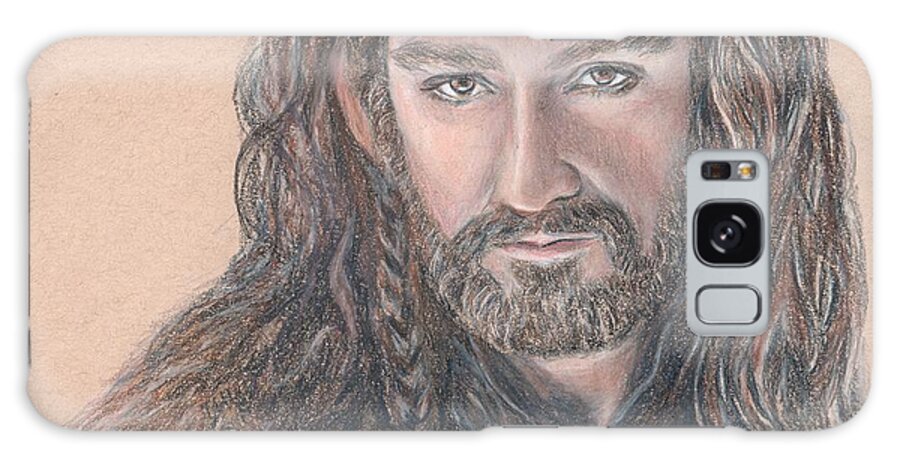Thorin Oakenshield Galaxy Case featuring the drawing Thorin Oakenshield by Christine Jepsen