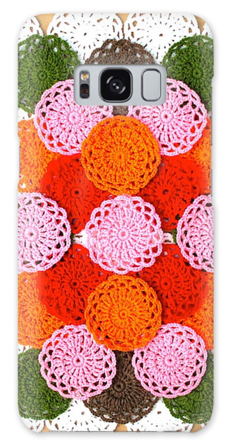 All Products Galaxy S8 Case featuring the mixed media Thread On Canvas by Lorna Maza