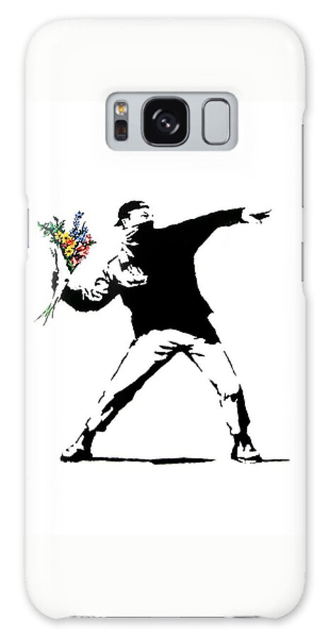 Banksy Galaxy Case featuring the photograph Throwing Love by Munir Alawi