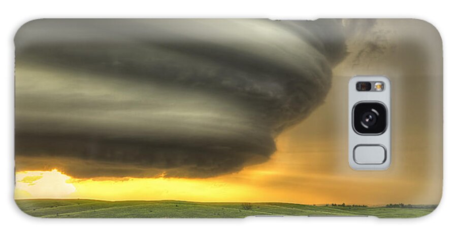 Weather Galaxy Case featuring the photograph Thunderstorm - Spin by Douglas Berry
