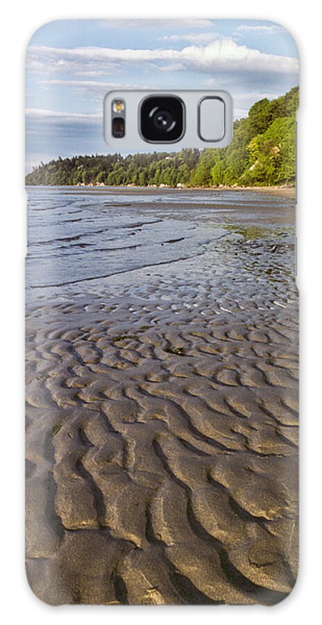 Beach Galaxy Case featuring the photograph Tidal Pattern in the Sand by Jeff Goulden