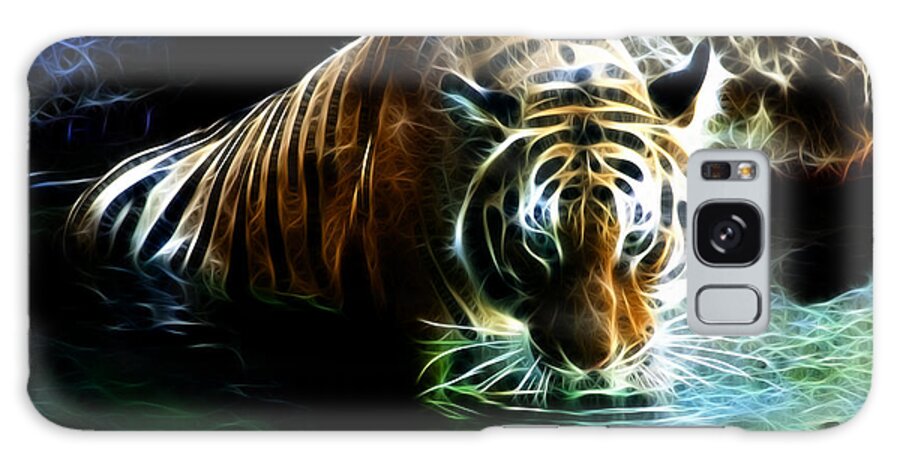 Tiger Galaxy Case featuring the digital art Tiger 3838 - F by James Ahn