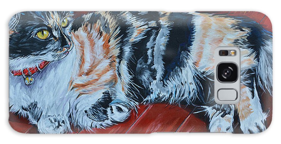 Cat Galaxy Case featuring the painting Tink by Patti Schermerhorn