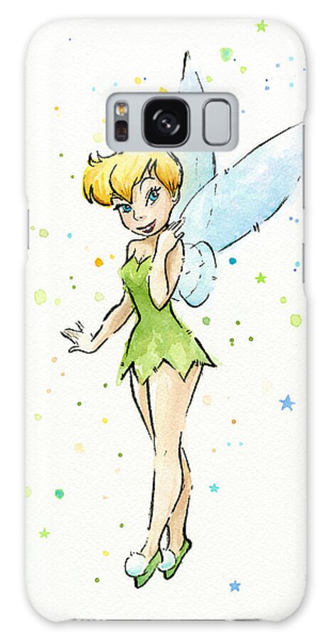 Tinker Galaxy Case featuring the painting Tinker Bell by Olga Shvartsur