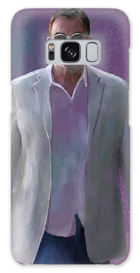 Figure Galaxy Case featuring the painting Tom Selleck by Scott Bowlinger