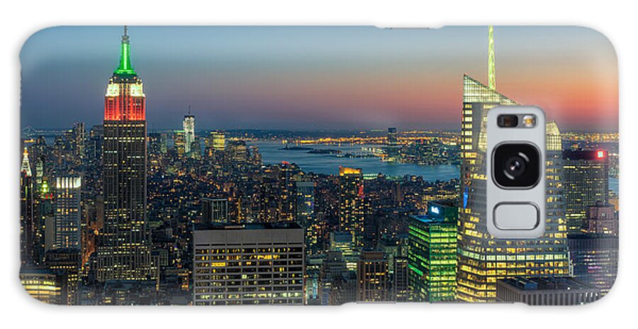 Clarence Holmes Galaxy Case featuring the photograph Top of the Rock Twilight I by Clarence Holmes