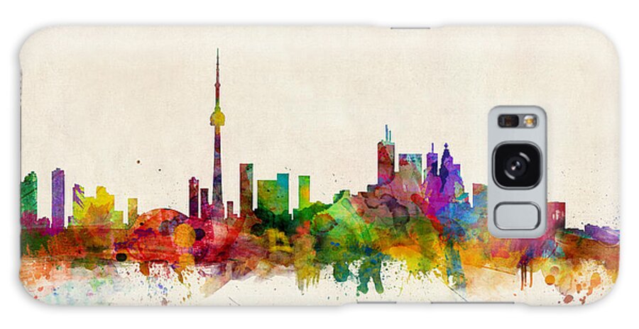 Toronto Galaxy Case featuring the digital art Toronto Skyline by Michael Tompsett