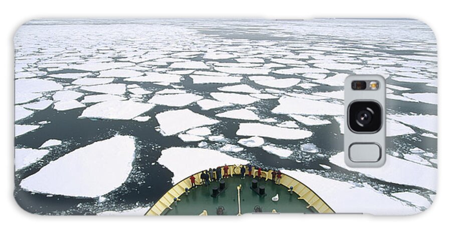 Feb0514 Galaxy Case featuring the photograph Tourists On Russian Icebreaker by Konrad Wothe