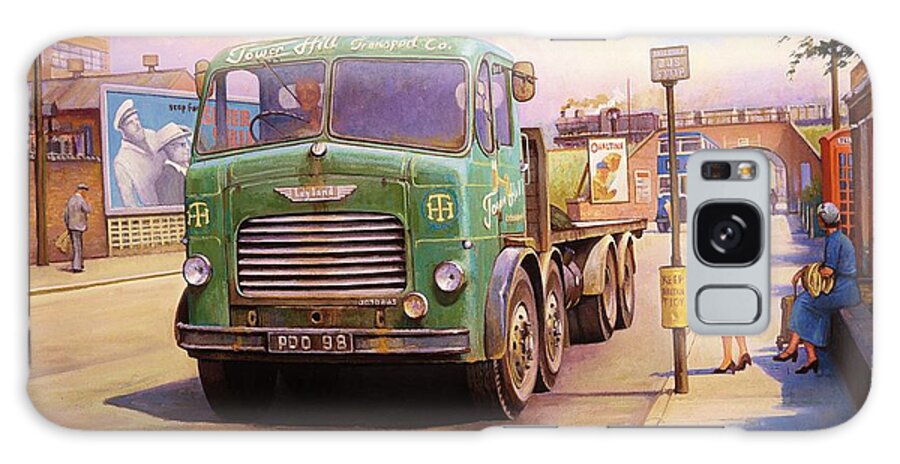 Painting For Sale Galaxy Case featuring the painting Tower Hill Transport. by Mike Jeffries