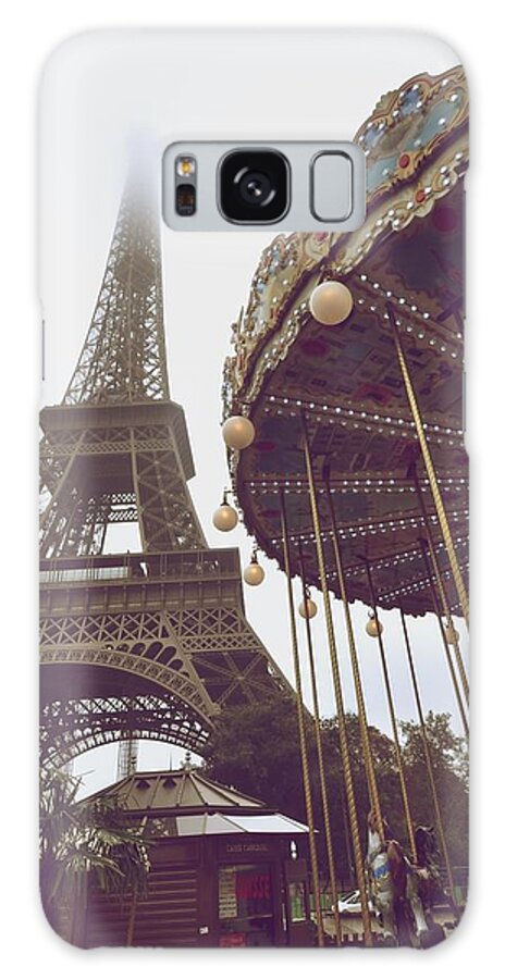 Eiffel Tower Galaxy Case featuring the photograph Towers and carousels by Matt MacMillan