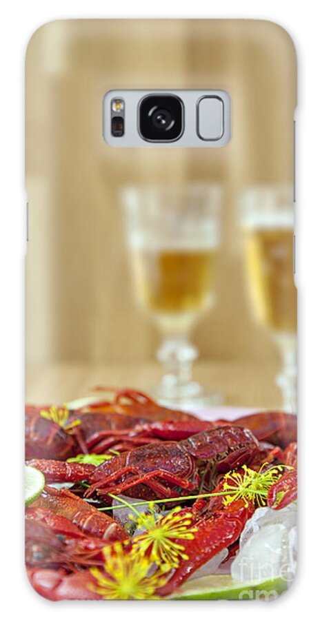 Dill Galaxy Case featuring the photograph Traditional swedish crayfish meal by Sophie McAulay