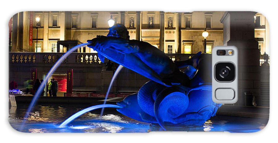 December Galaxy Case featuring the photograph Trafalgar Square at Night by Leah Palmer