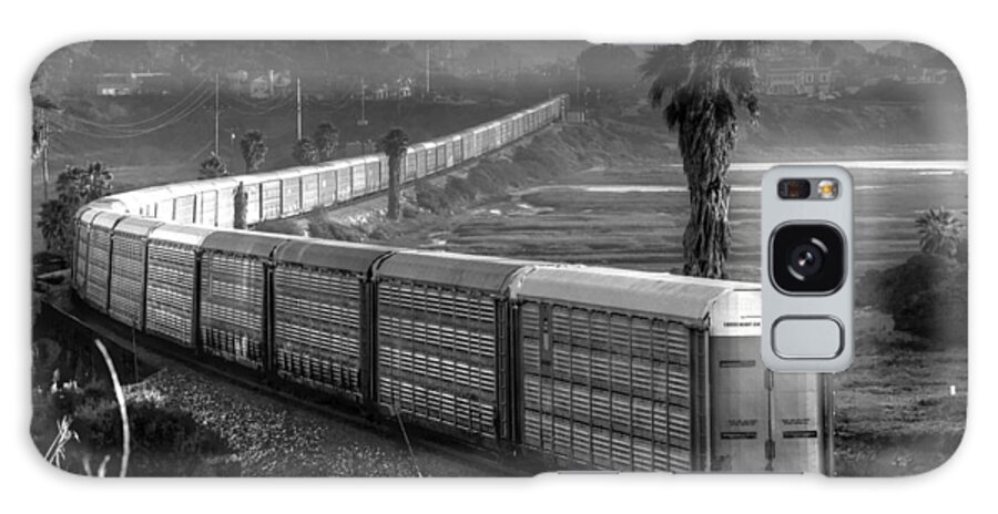 Train Galaxy Case featuring the photograph Train at San Elijo Lagoon by Dusty Wynne