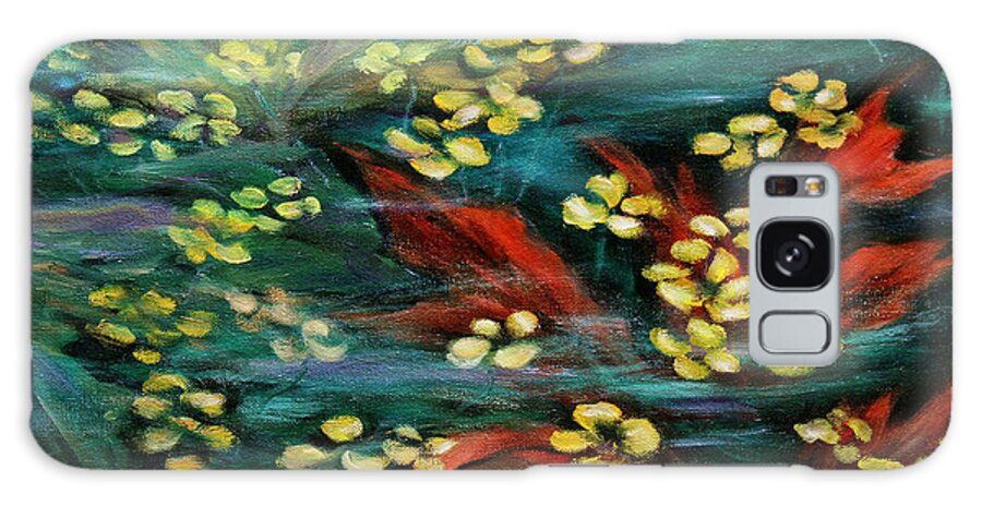 Nature Galaxy Case featuring the painting Transforming... by Xueling Zou