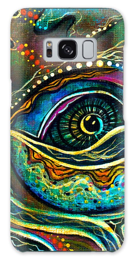 Deborha Kerr Galaxy Case featuring the painting Transitional Spirit Eye by Deborha Kerr