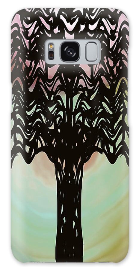 Abstract Galaxy Case featuring the digital art Tree of Light by Christine Fournier