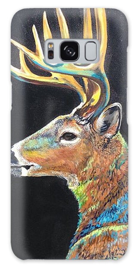 Wildlife Galaxy Case featuring the painting Trophy Buck by Kathy Laughlin