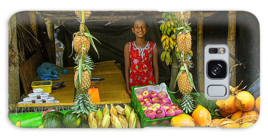 Sri Lanka Galaxy Case featuring the photograph Tropical Fruit Shop by Gina Koch