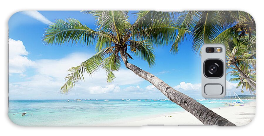 Water's Edge Galaxy Case featuring the photograph Tropical White Sand Beach by 35007