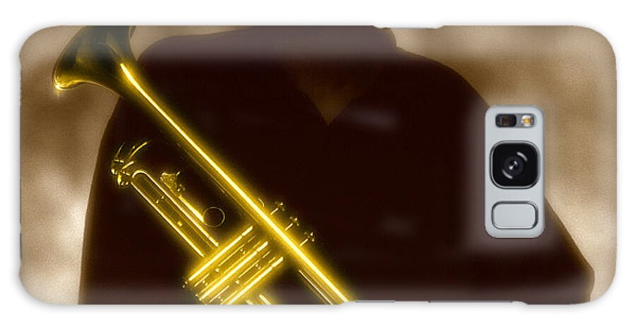 Jazz Galaxy S8 Case featuring the photograph Man holding Trumpet 1 by Tony Cordoza