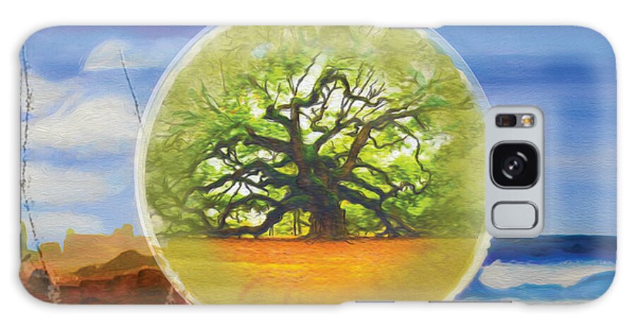 Oak Tree Galaxy Case featuring the painting Truths by Shelley Myers
