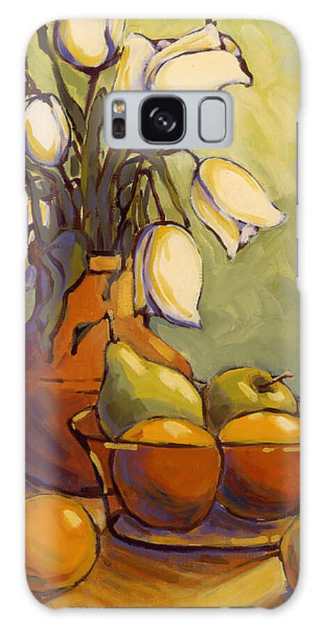 Tulips Galaxy Case featuring the painting Tulips 1 by Konnie Kim