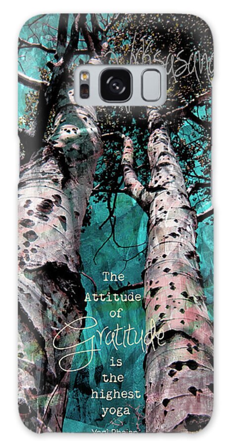 Turquois Galaxy Case featuring the photograph Turquois Trees by Cindy Greenstein