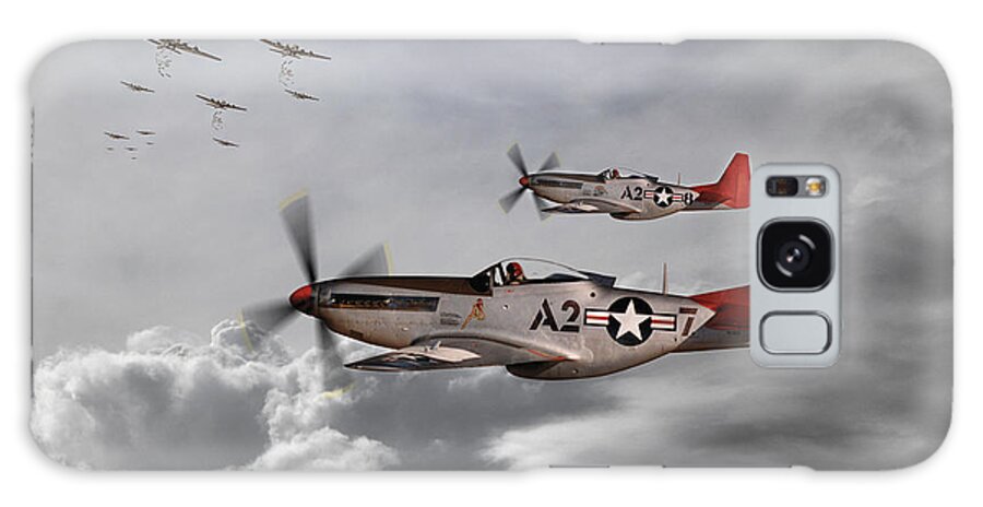 P51 Galaxy Case featuring the digital art Tuskegee Airmen by Airpower Art