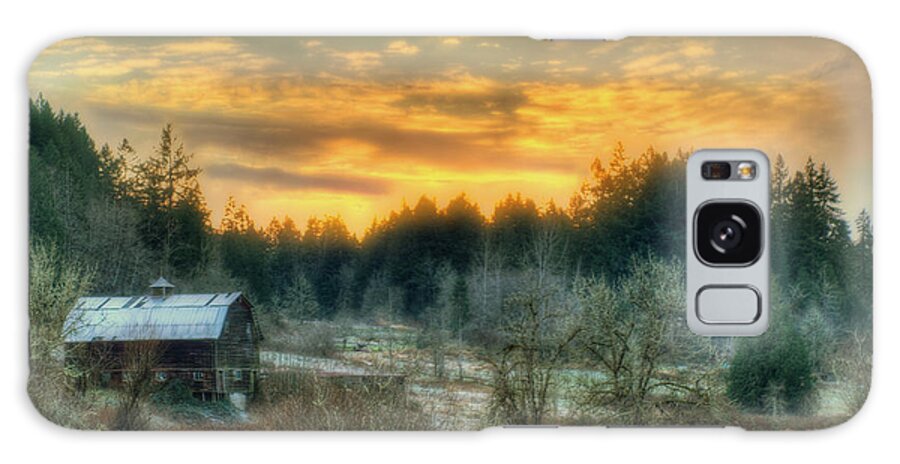 Barn Galaxy Case featuring the photograph Twilight in the Valley by Jeff Cook