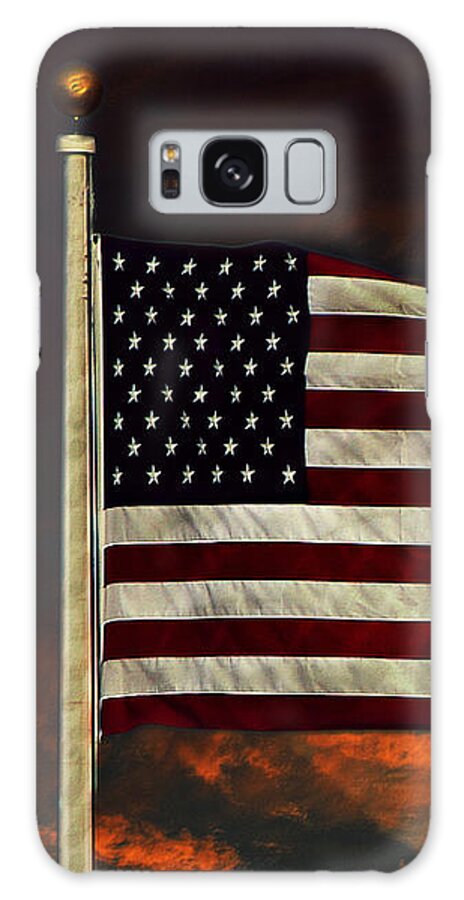 Flag Galaxy Case featuring the photograph Twilight's Last Gleaming by David Dehner