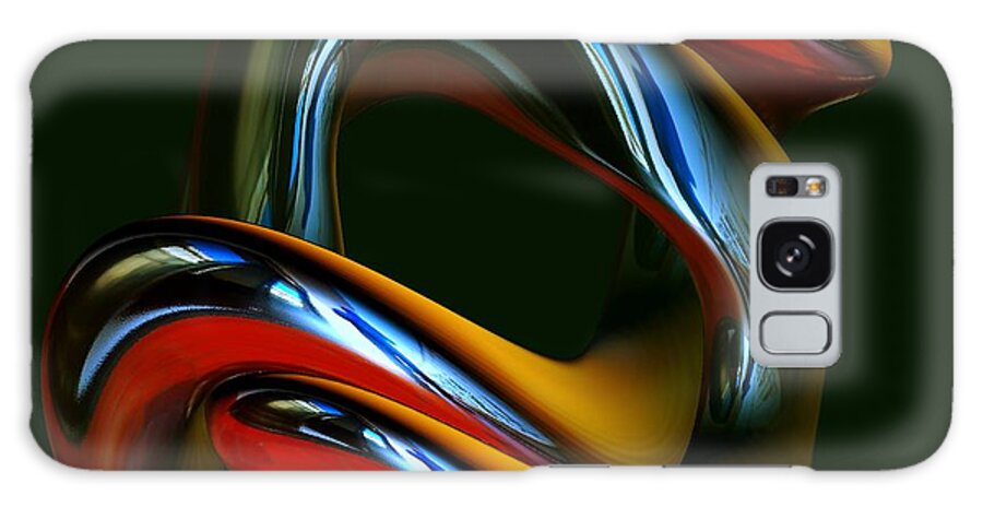 Abstract Galaxy Case featuring the digital art Twisted Abstract 6 by Greg Moores