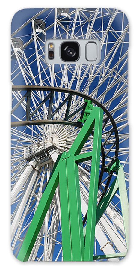 Ferris Wheel Galaxy Case featuring the photograph Twisted Metal by Mary Beth Landis