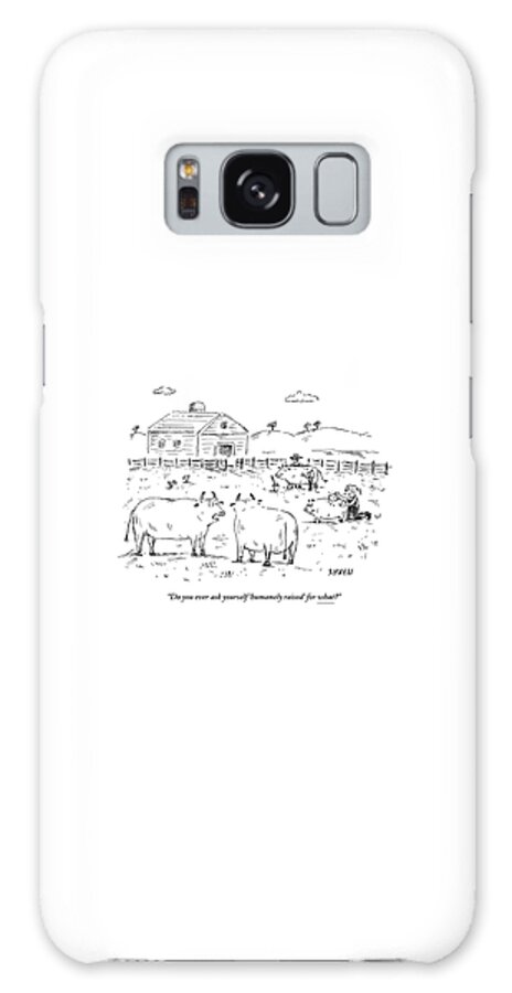 Two Cows On A Farm Talking Galaxy S8 Case