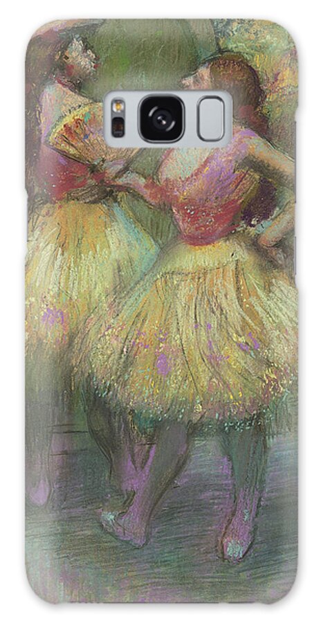 Degas Galaxy Case featuring the drawing Two Dancers Before Going on Stage by Edgar Degas