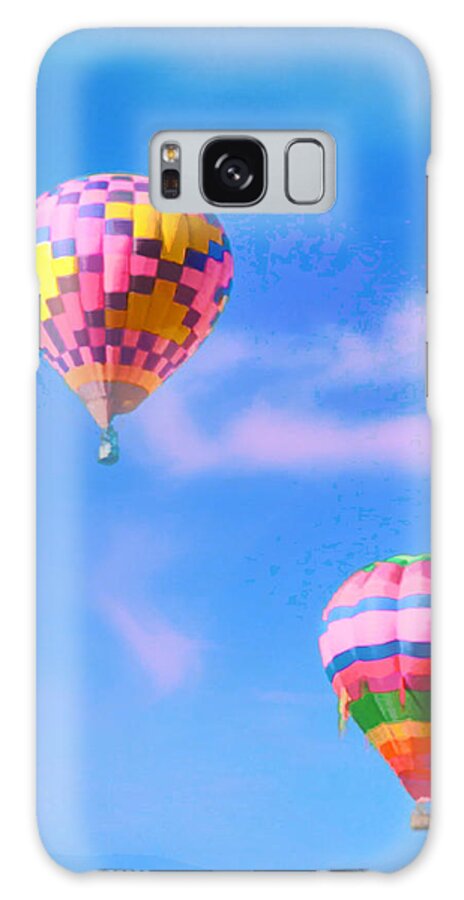 Baloon Galaxy Case featuring the painting I Think I Might Fly Away by Douglas MooreZart