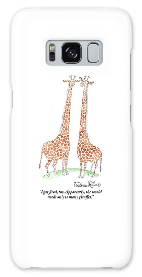 Two Giraffes Talking Galaxy Case