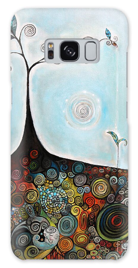 Tree Galaxy Case featuring the painting Under World by Manami Lingerfelt
