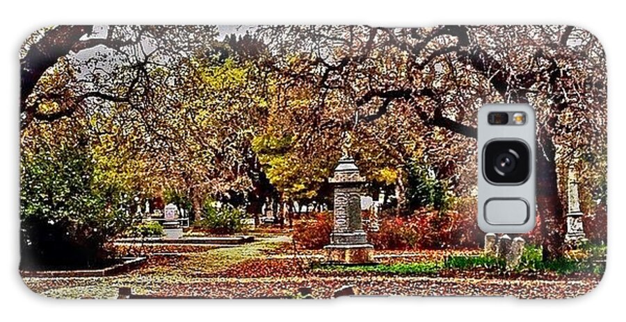  Galaxy Case featuring the photograph Union Cemetery Located In Redwood City by Selina P