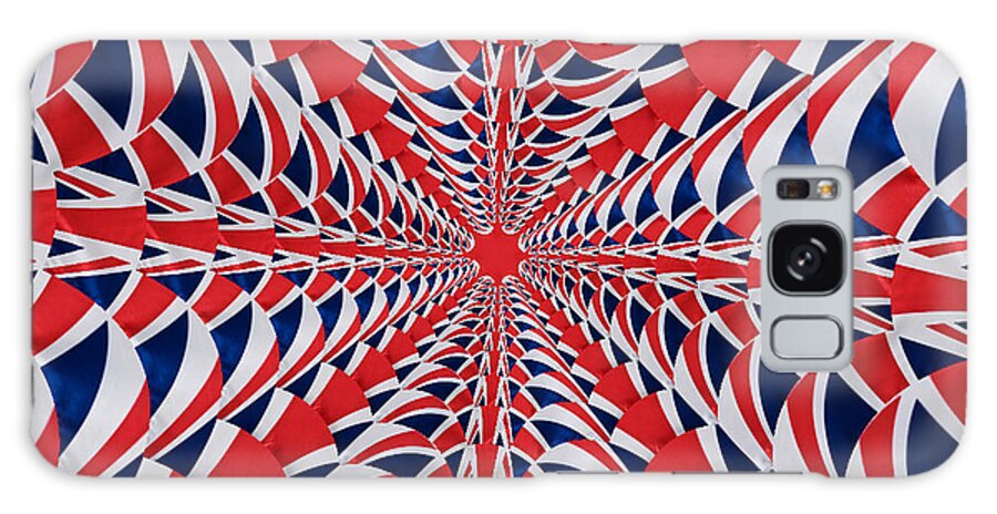 Union Jack Flag Galaxy Case featuring the photograph Union Flag Abstract by Steve Purnell