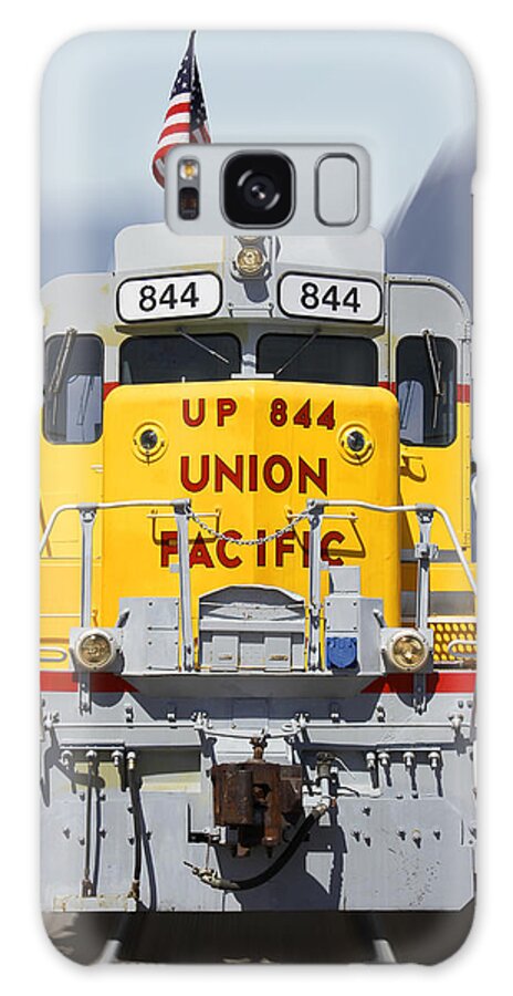 Transportation Galaxy Case featuring the photograph Union Pacific 844 on the Move by Mike McGlothlen