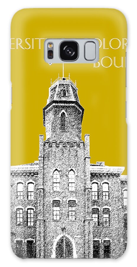 University Galaxy S8 Case featuring the digital art University of Colorado Boulder - Gold by DB Artist