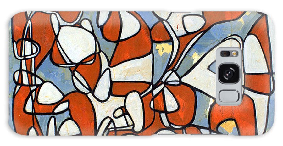 Abstract Galaxy S8 Case featuring the painting Untitled #38 by Steven Miller