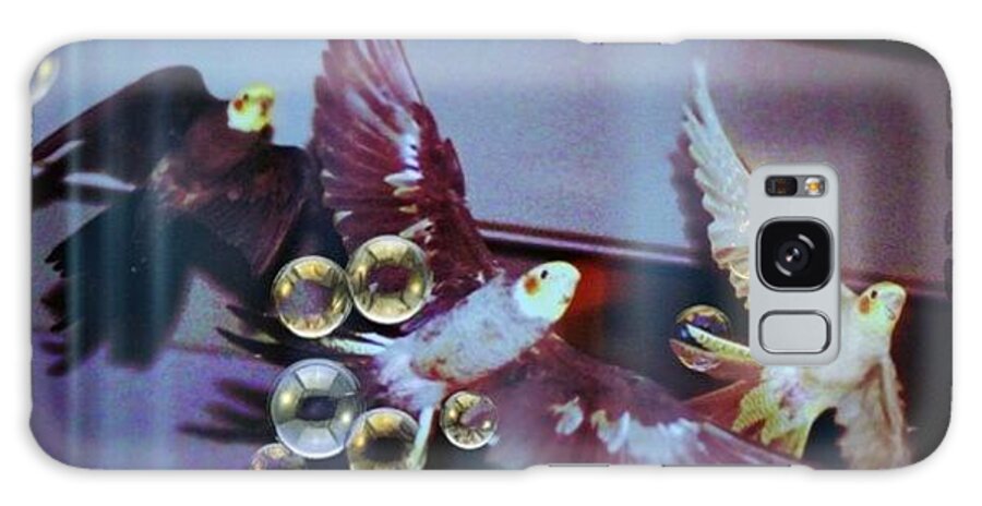Updraft The Trio Flying Galaxy Case featuring the photograph Updraft The Trio Flying by Anna Porter