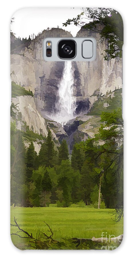 Waterfall Galaxy Case featuring the photograph Upper Yosemite Falls by David Doucot