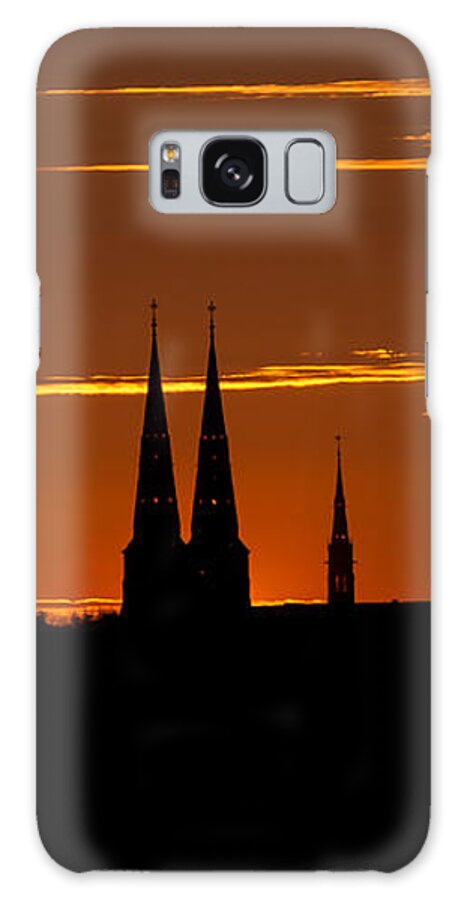 Uppsala Skyline Galaxy Case featuring the photograph Uppsala Skyline by Torbjorn Swenelius