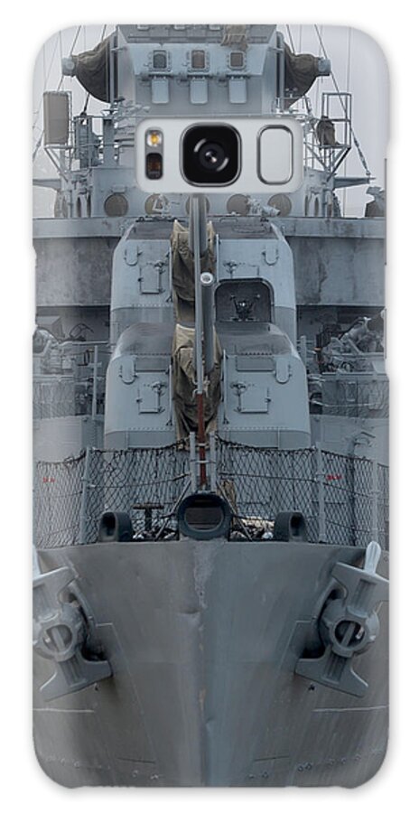 Vietnam Galaxy Case featuring the photograph USS Kidd DD 661 Front View by Maggy Marsh