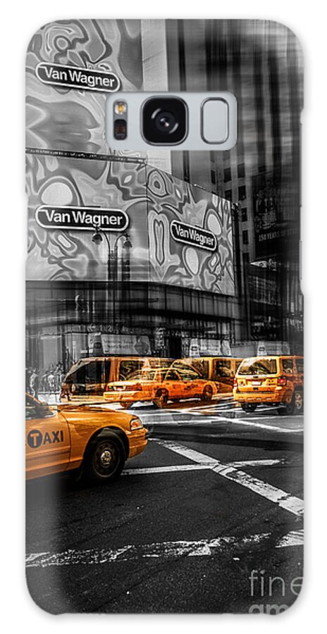 Nyc Galaxy Case featuring the photograph Van Wagner - Colorkey by Hannes Cmarits