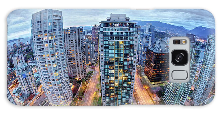 Downtown District Galaxy Case featuring the photograph Vancouver Blue Hour by Reto Fröhlicher